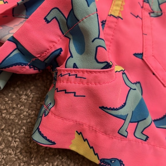 Chubbier Hot Pink Godzilla Baby Boy Swim Trunks Size 12 months - Picture 5 of 7